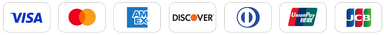 Visa, Mastercard, Amex, Discover accepted